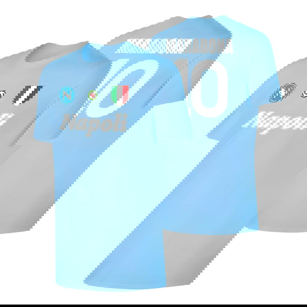 Napoli \'Vintage 86/87\' t-shirt MARADONA - Light blue