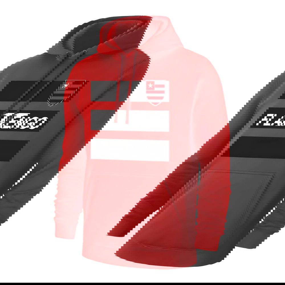 Flamengo retro footer with hood - Red