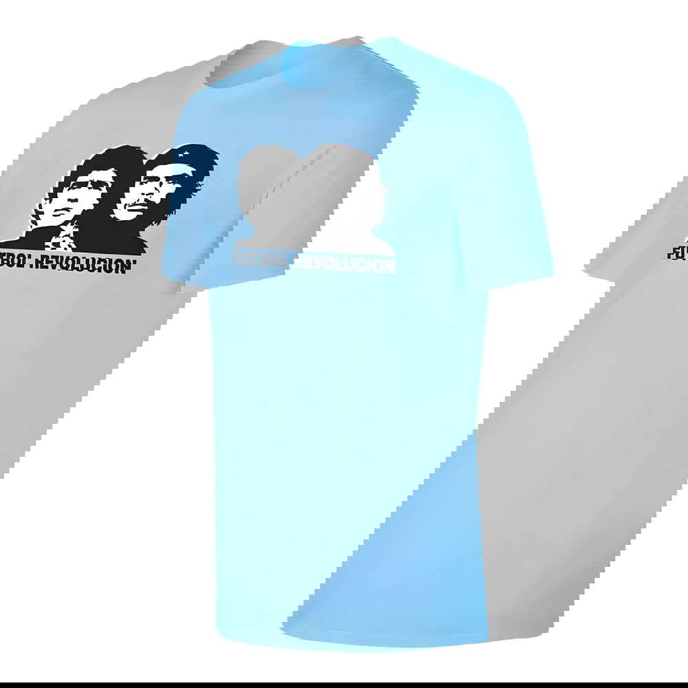 Futbol Revolution Maradona Che Guevara t-shirt - Light blue