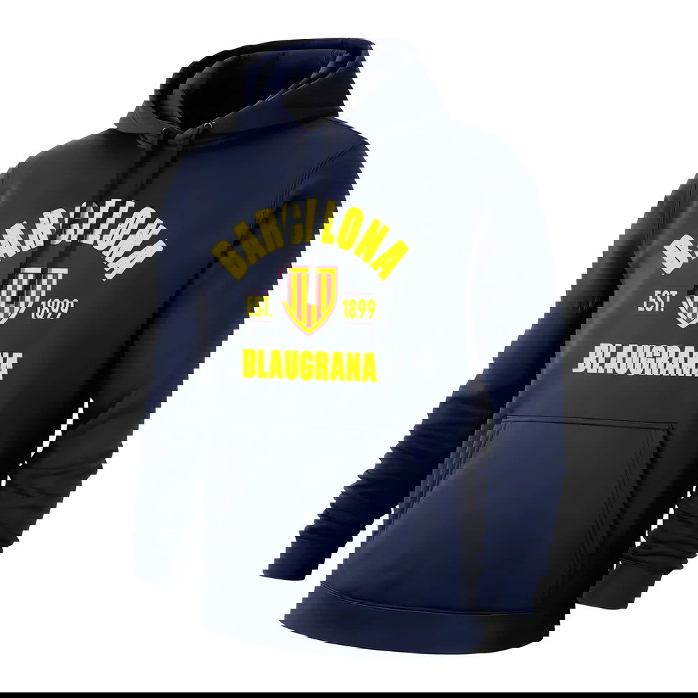 Barcelona \'Est.1899\' footer with hood - Dark blue