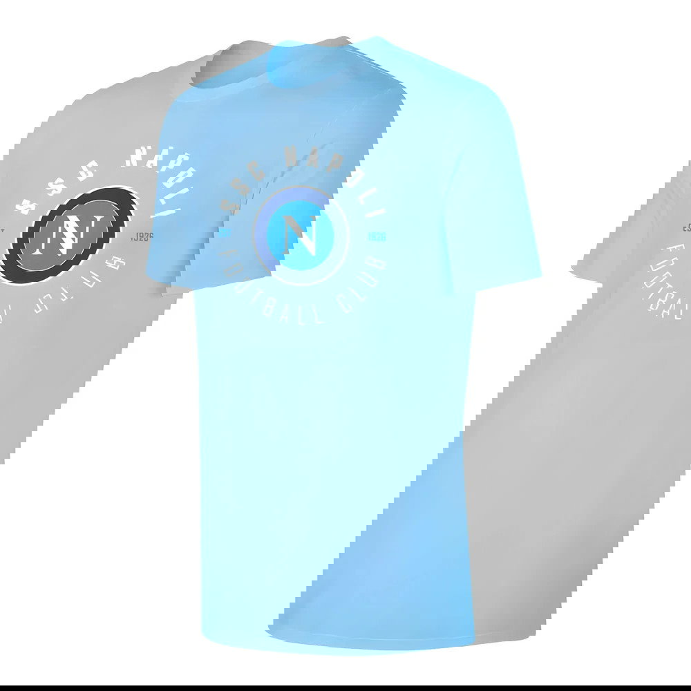 Napoli \'Circle\' t-shirt - Light Blue