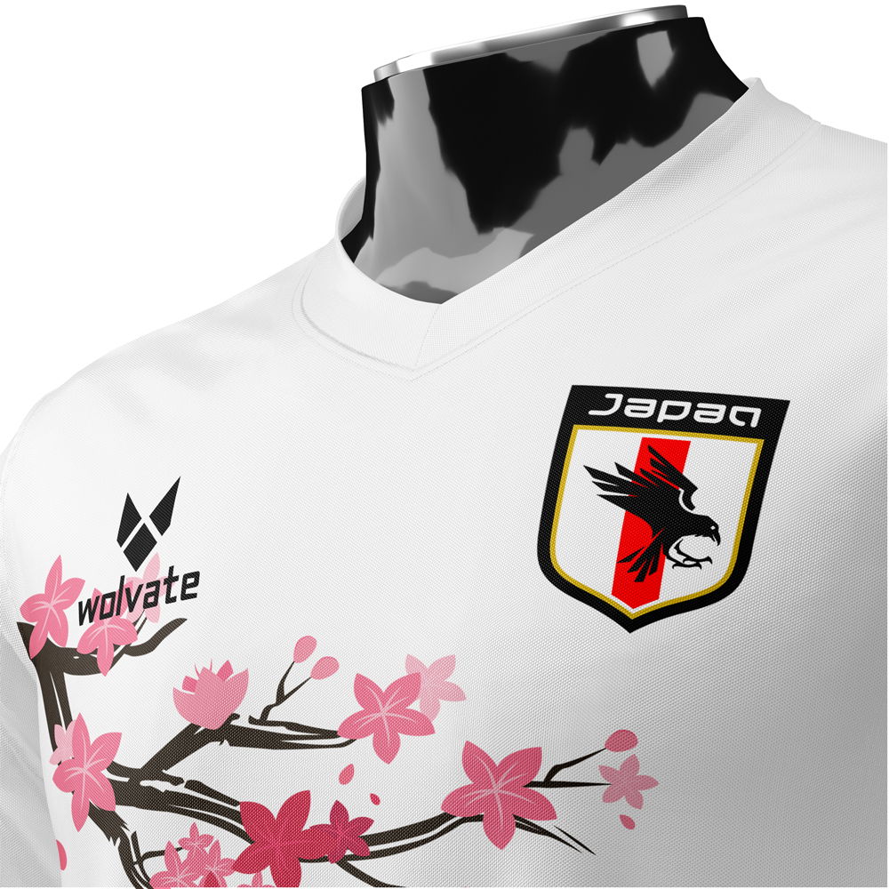 Japan Samurai Heritage Football Jersey (Wolvate) Kids Short Sleeve