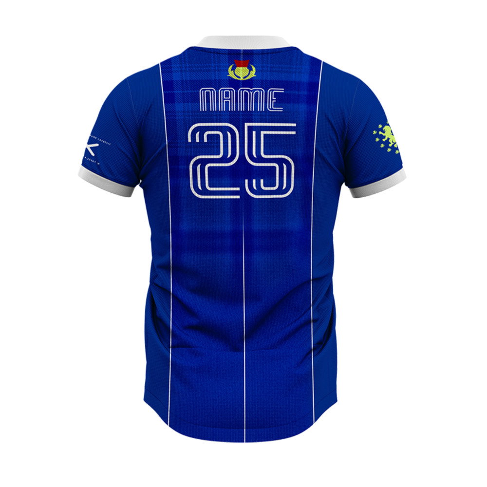 Scotland Tartan Army Home Supporter Jersey Kids Short Sleeve
