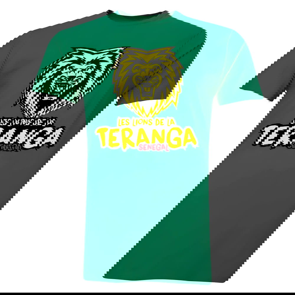 Senegal Les Lions De La Teranga T-Shirt (Green)