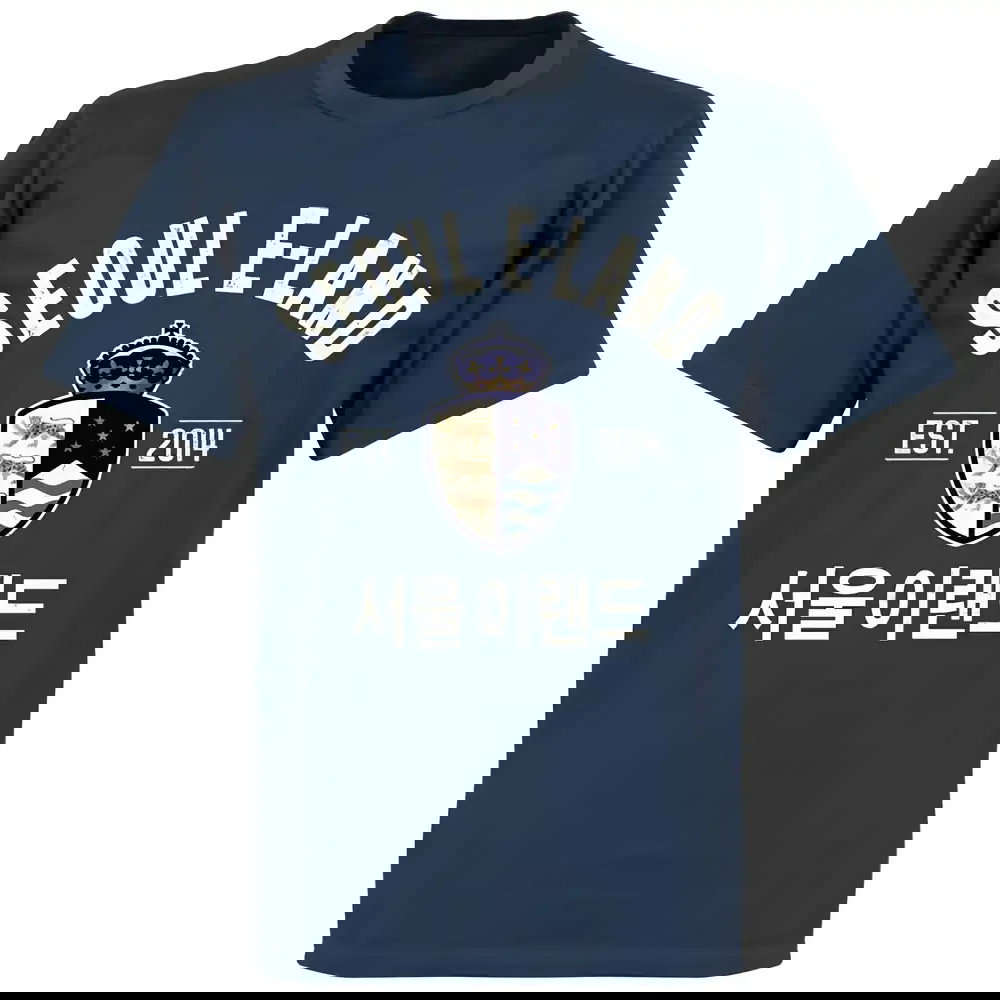 Seoul E-Land Established T-Shirt - Denim Blue