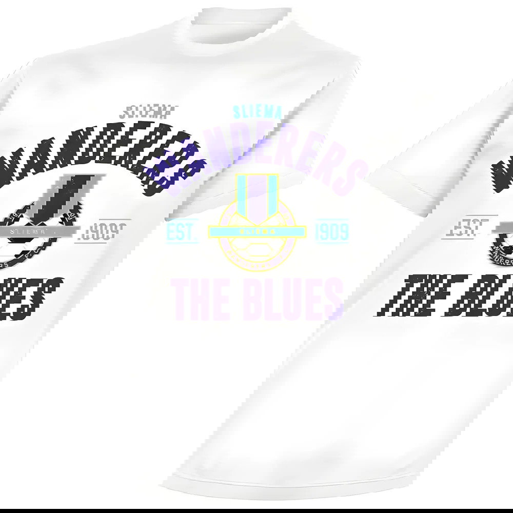 Sliema Wanderers Established T-shirt - White