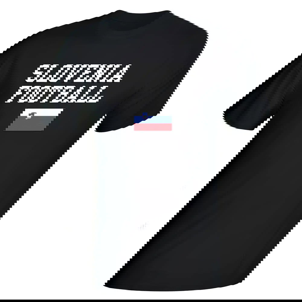 Slovenia Football T-Shirt - Black