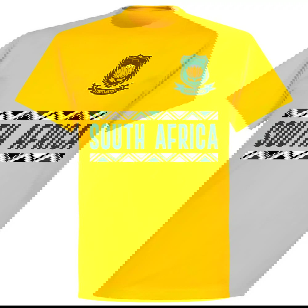South Africa Rugby Team T-shirt - Yellow