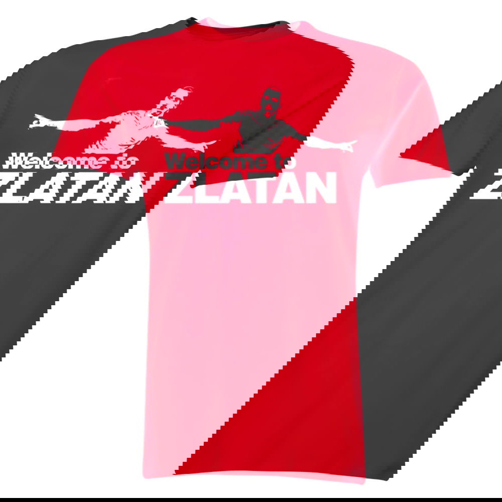 Zlatan Ibrahimovic Welcome to Manchester T-shirt (Red)