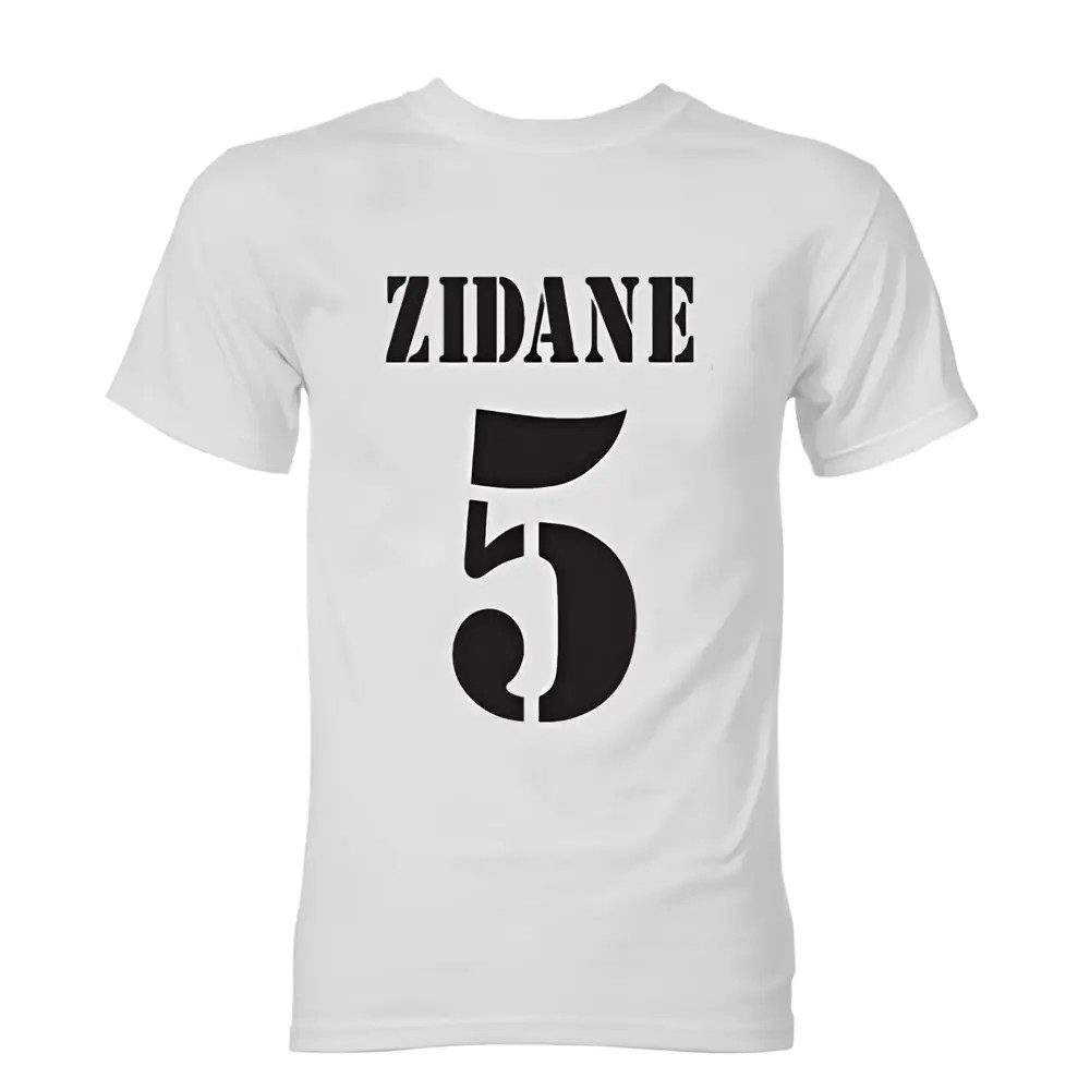 Zinedine Zidane Real Madrid Galactico T-Shirt (White)