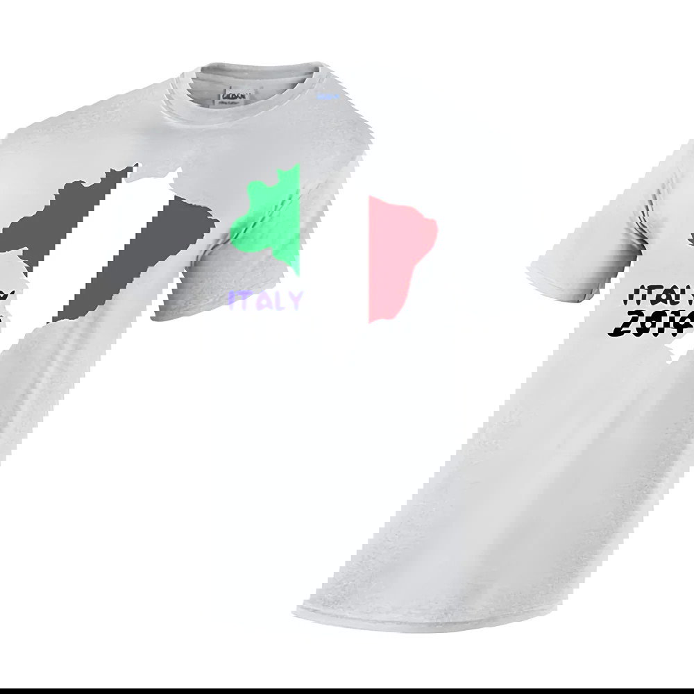 Italy 2014 Country Flag T-shirt (grey)