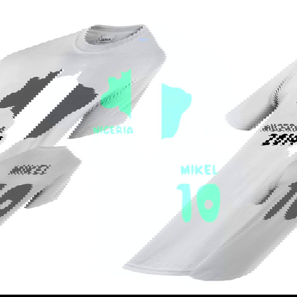 Nigeria 2014 Country Flag T-shirt (mikel 10)
