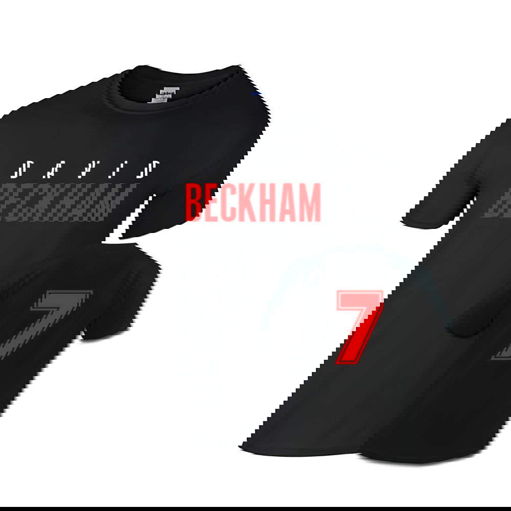 David Beckham Front Name T-shirt (black)