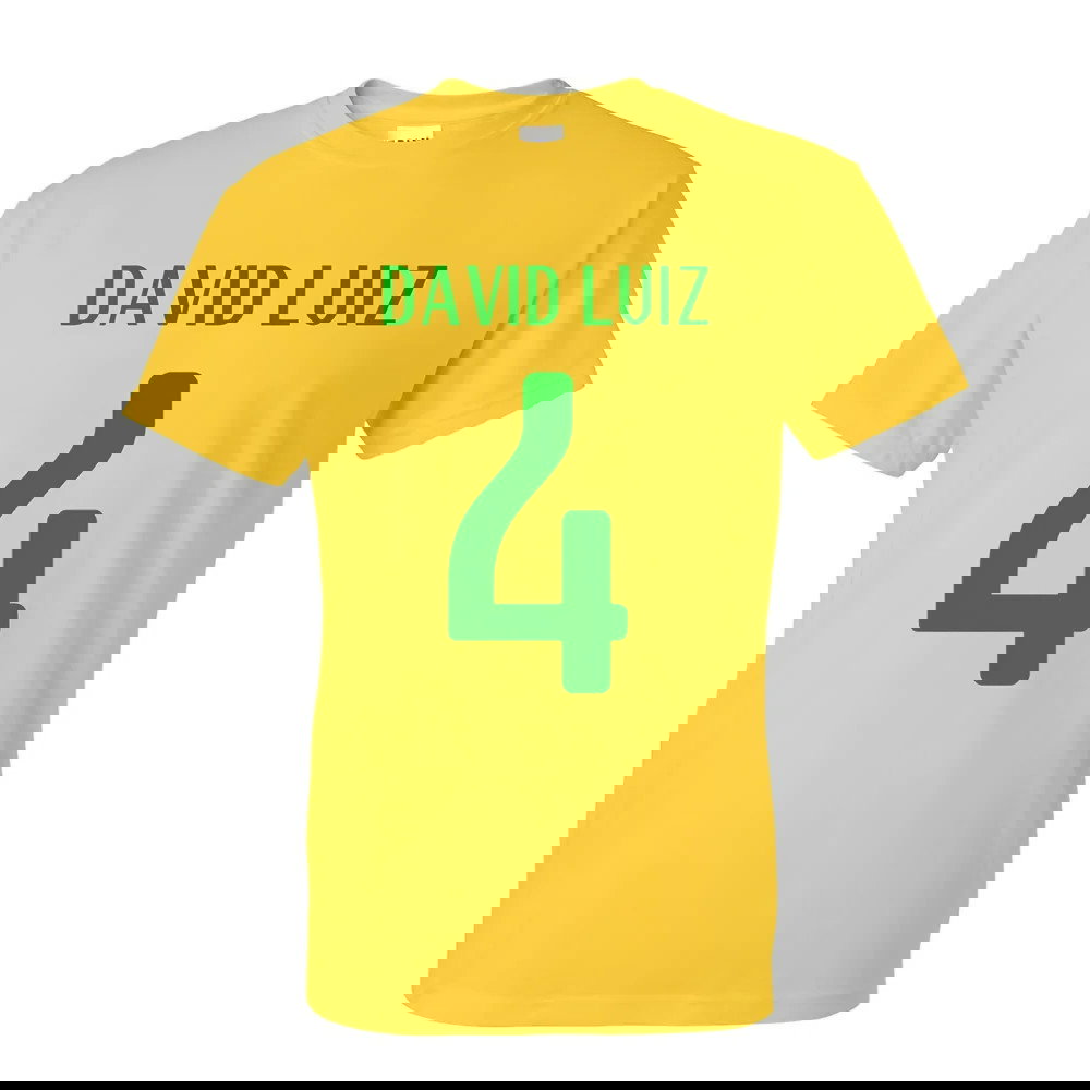 David Luiz Brazil Hero T-shirt (yellow)