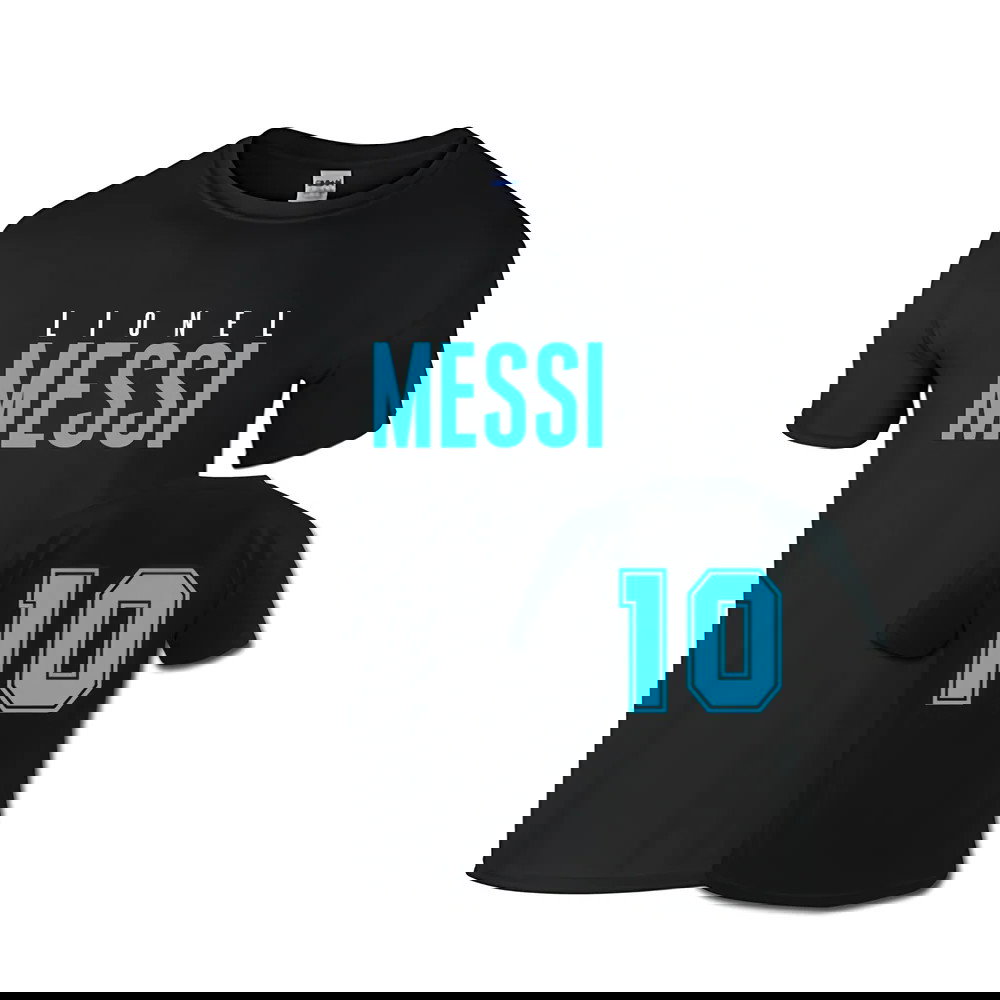 Lionel Messi Front Name T-shirt (black)