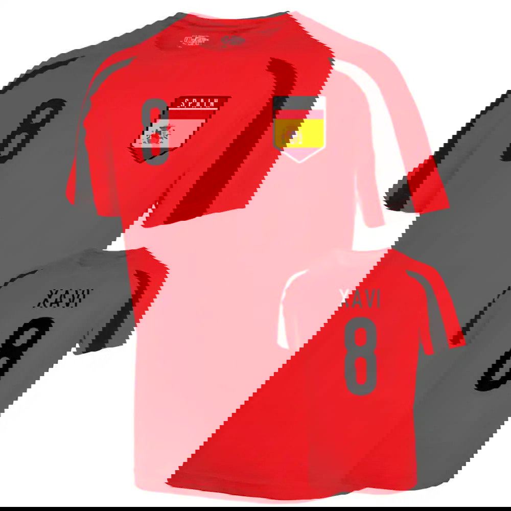 Spain Sports Training Jersey (xavi 8)