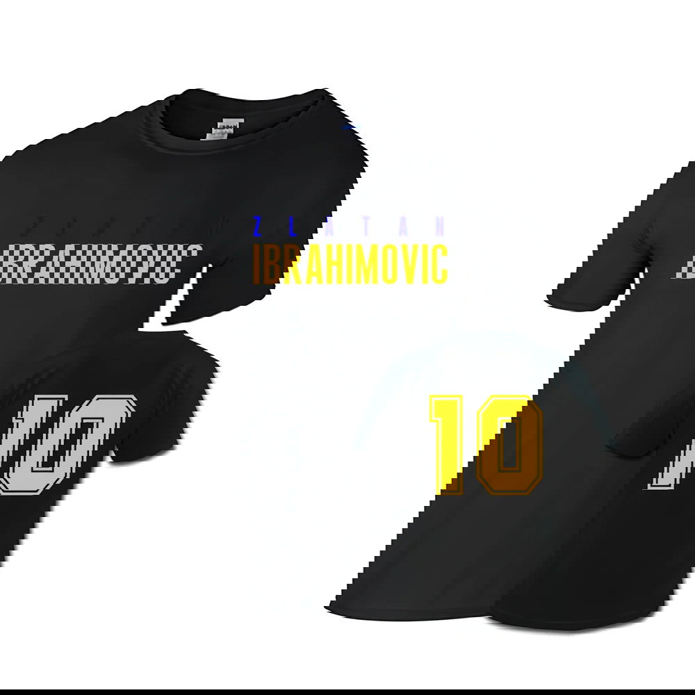 Zlatan Ibrahimovic Front Name T-shirt (black)