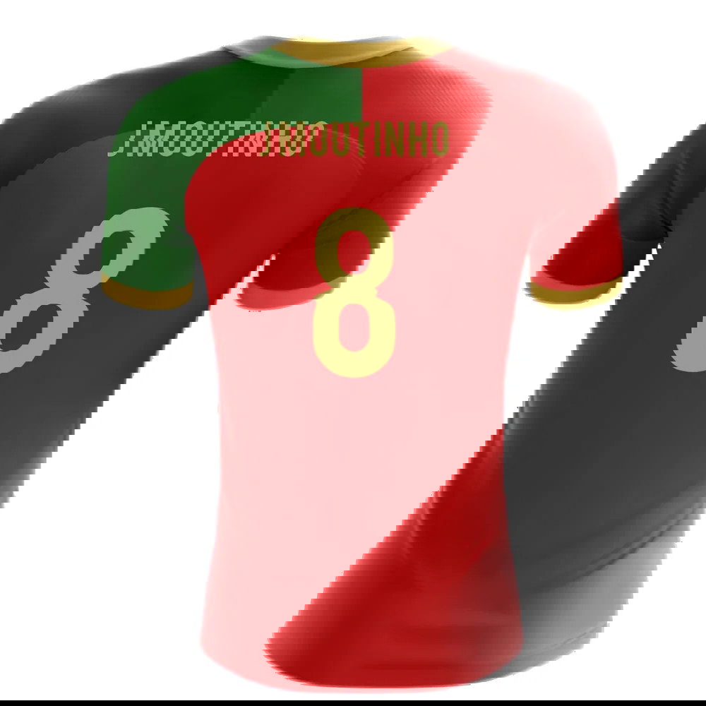 2025-2026 Portugal Flag Home Concept Football Shirt (J.Moutinho 8)