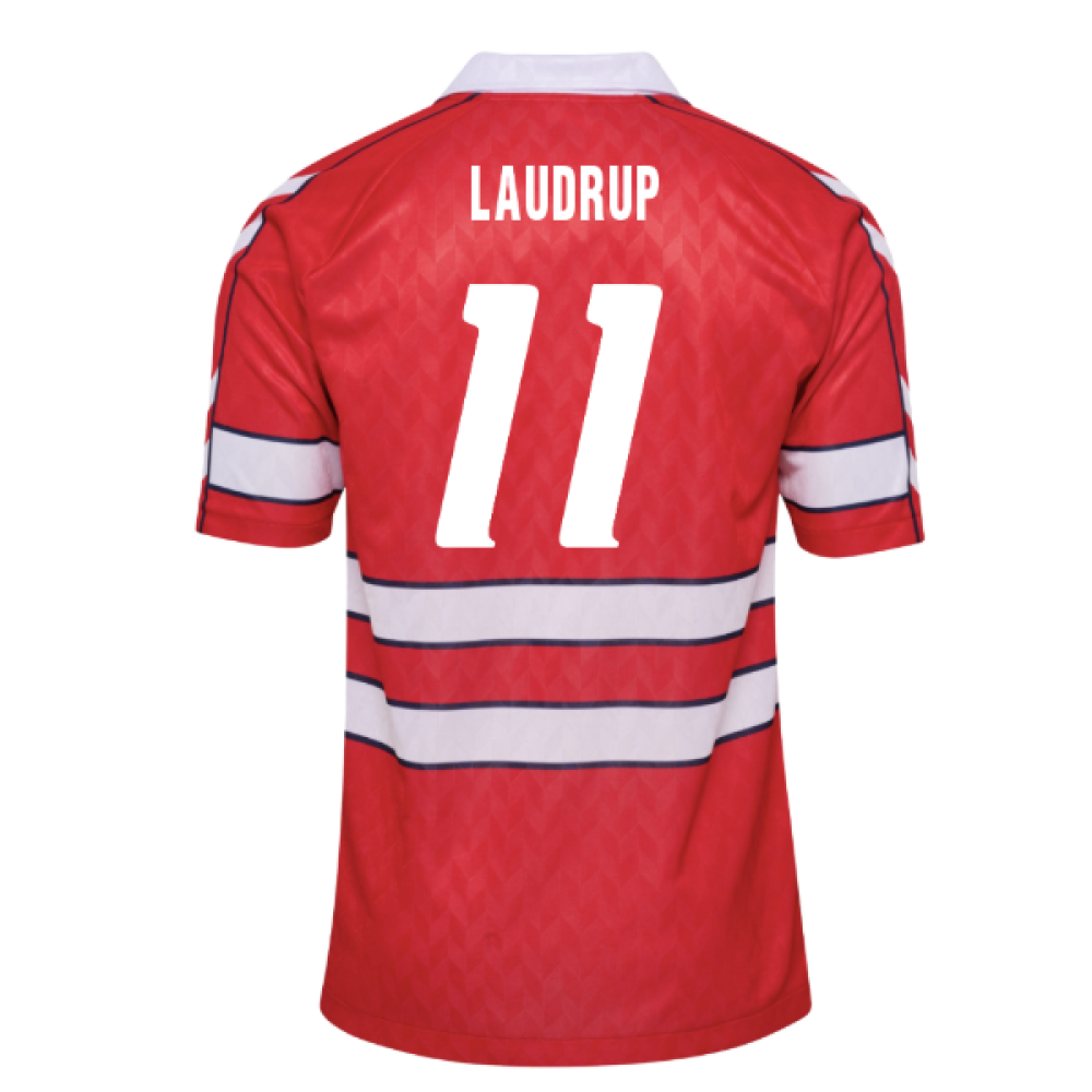 1988 Denmark Home Retro Shirt (Laudrup 11)