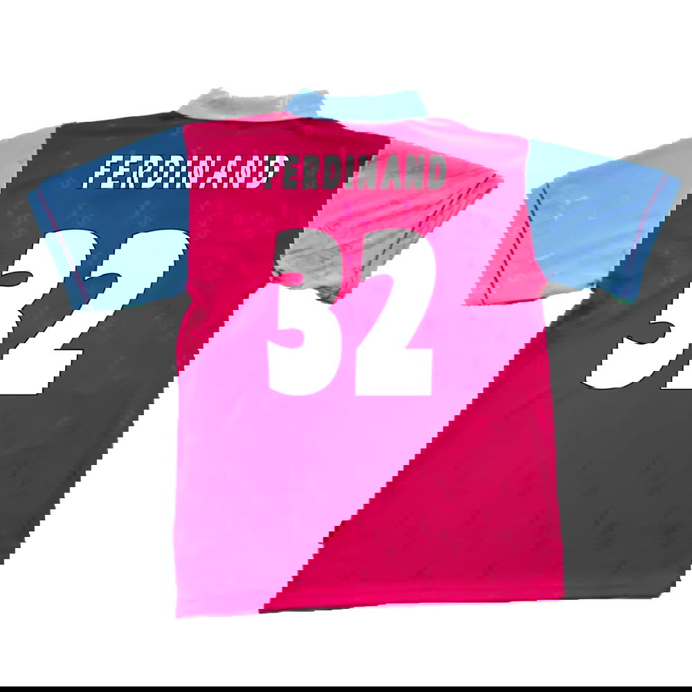 1995-1996 West Ham Centenary Pony Home Shirt (Ferdinand 32)