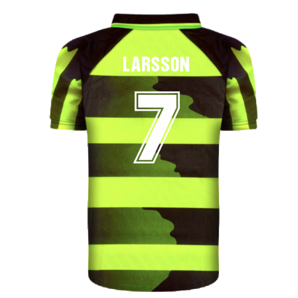 1996-1997 Celtic Away Retro Shirt (LARSSON 7)