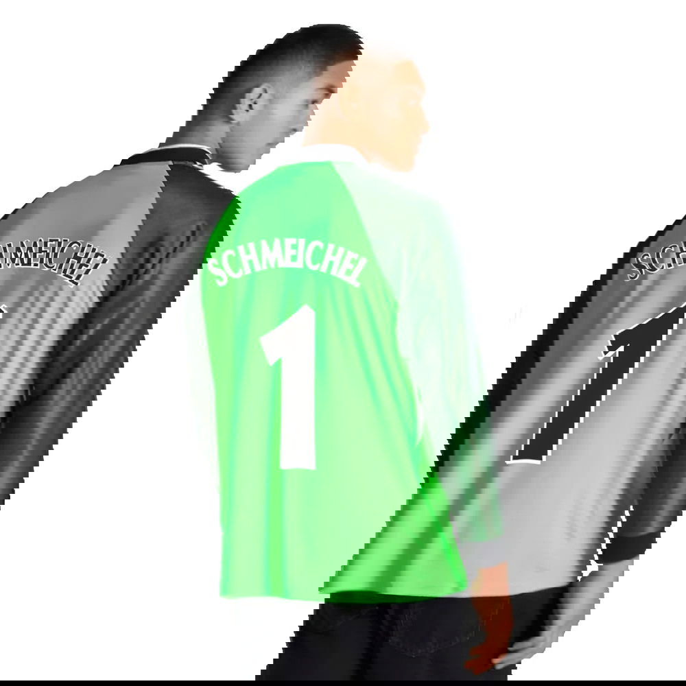 1998-1999 Manchester United Retro Goalkeeper Jersey (Green) (Schmeichel 1)
