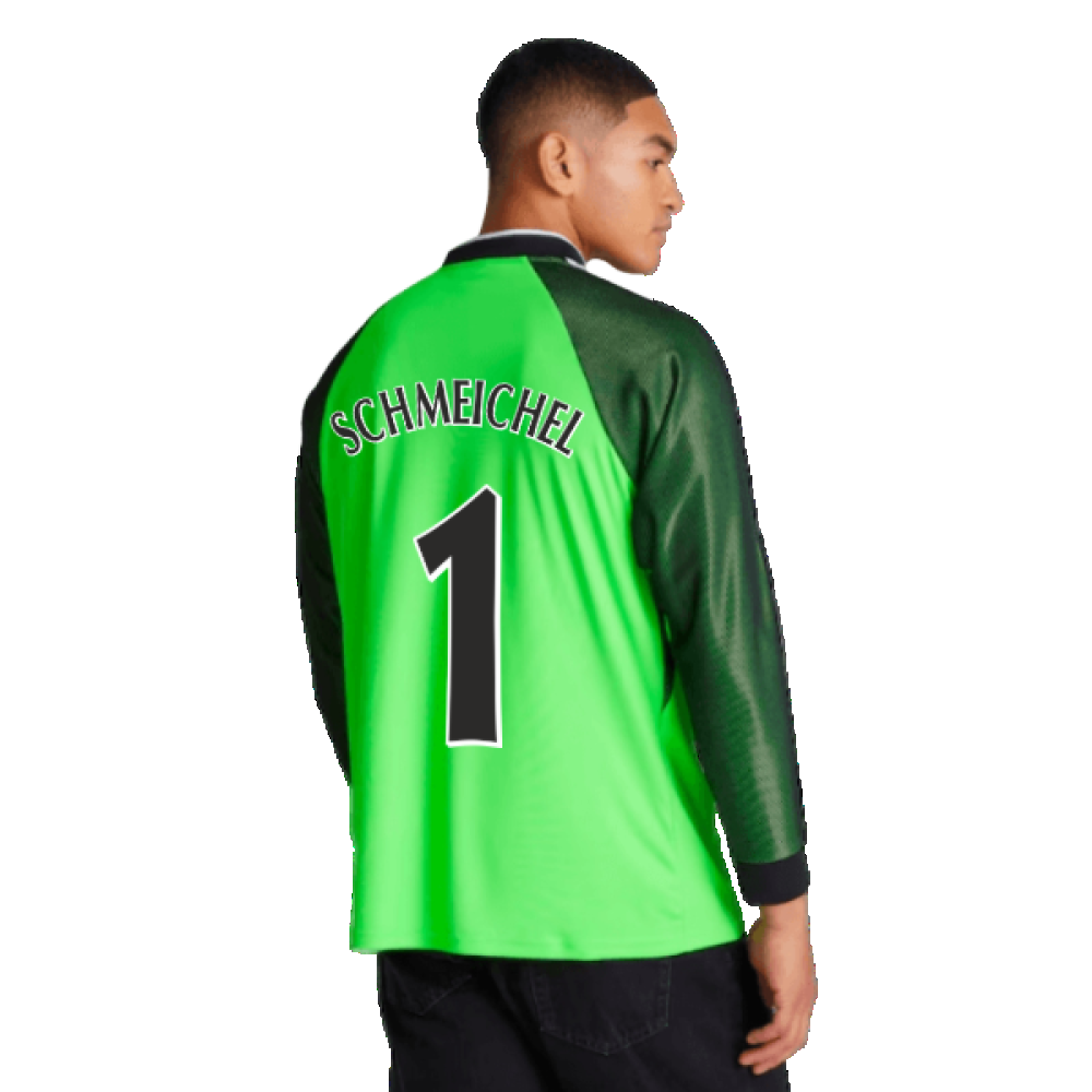 1998-1999 Manchester United Retro Goalkeeper Jersey (Green) (Schmeichel 1)