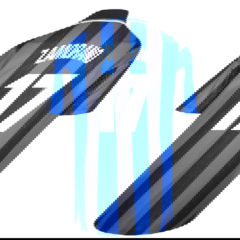 1998 Inter Milan Score Draw Home Shirt (M) (Excellent) (Zamorano 17)