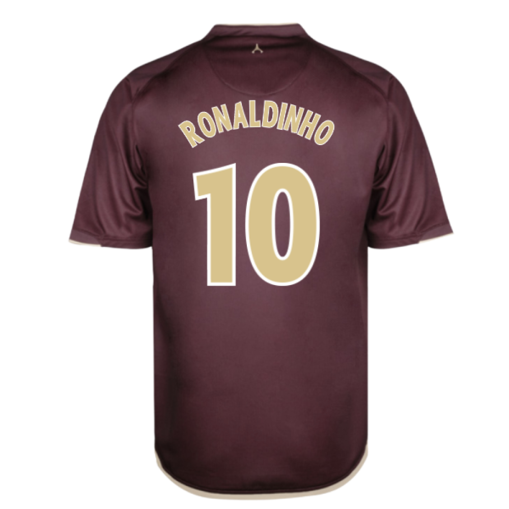 2006-2007 PSG Away Retro Shirt (RONALDINHO 10)