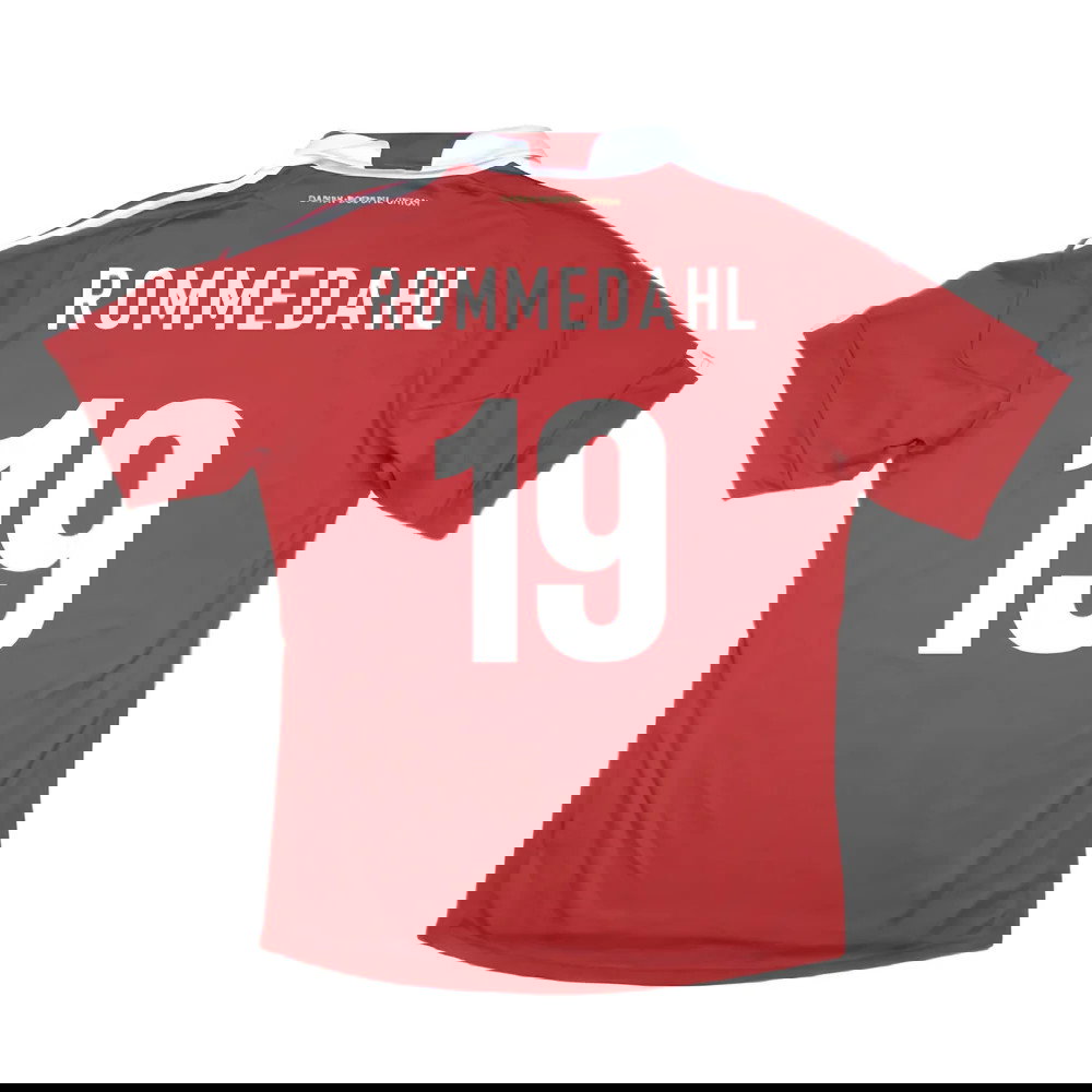 2010-2011 Denmark Home Shirt (Rommedahl 19)