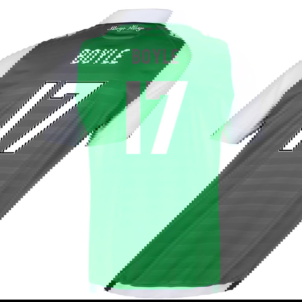 2017-18 Hibernian Home Shirt (XL) (Excellent) (Boyle 17)