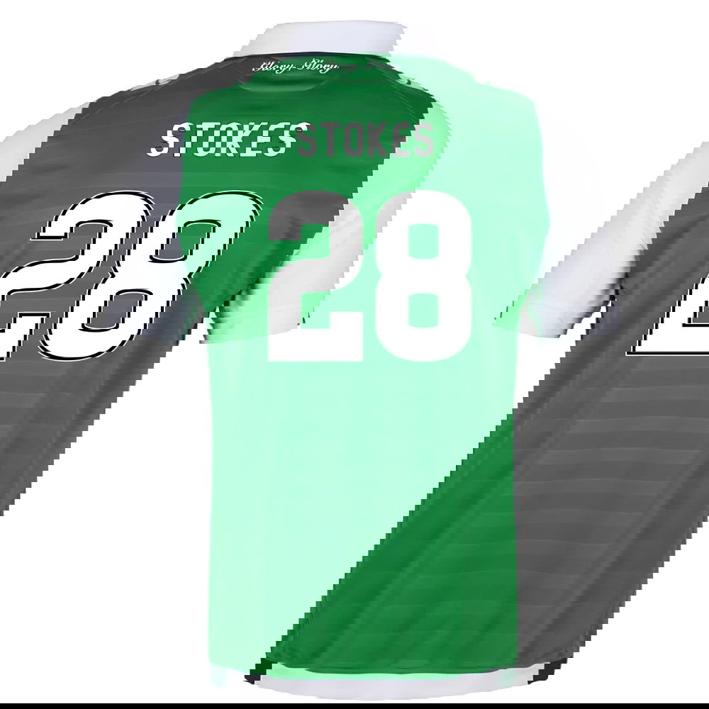 2017-18 Hibernian Home Shirt (XL) (Excellent) (Stokes 28)