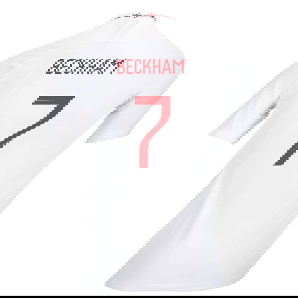 2018-2019 England Authentic Home Shirt (Beckham 7)
