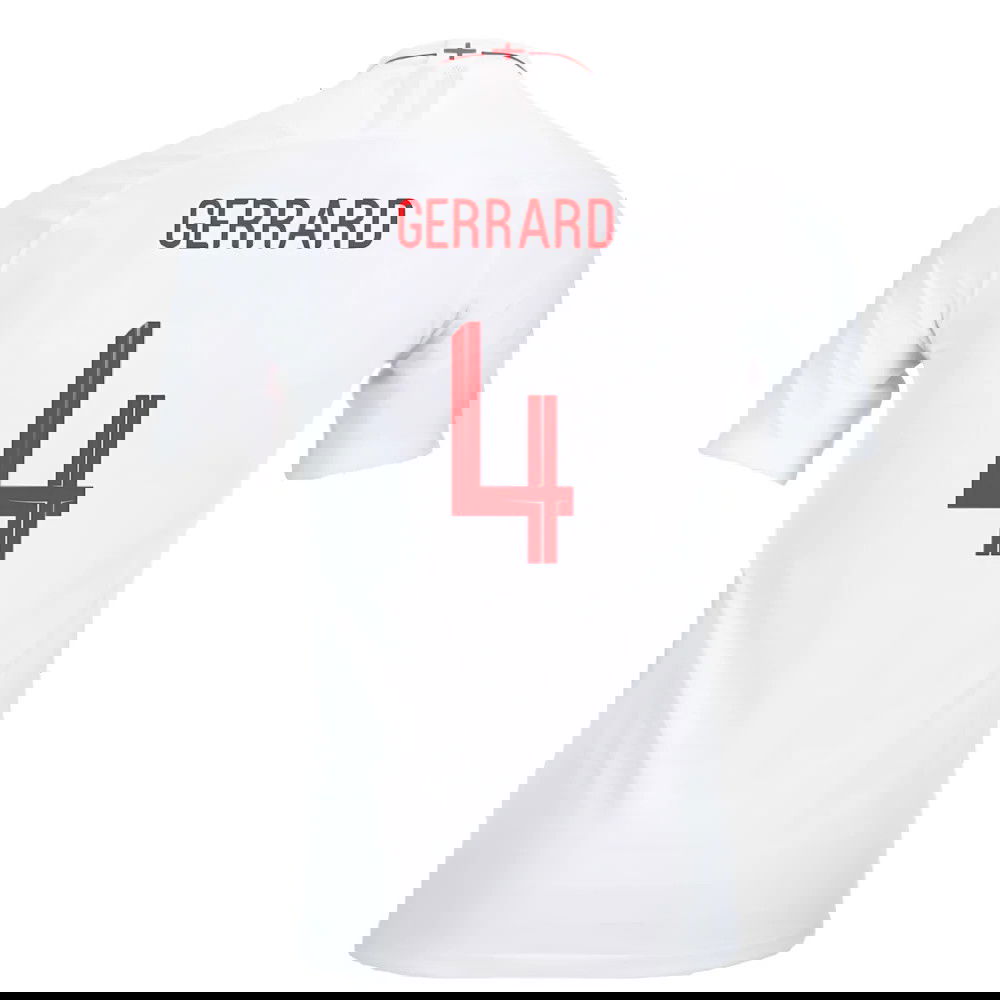 2018-2019 England Authentic Home Shirt (Gerrard 4)