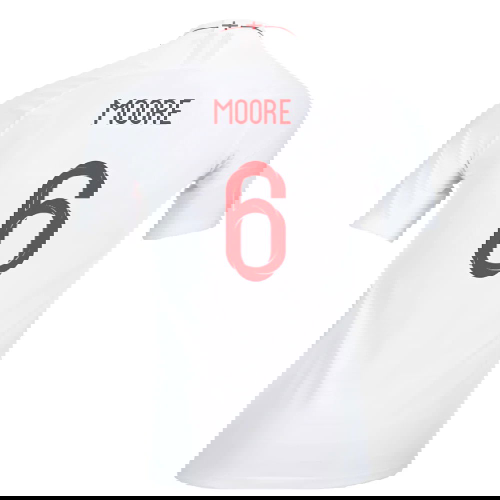2018-2019 England Authentic Home Shirt (Moore 6)
