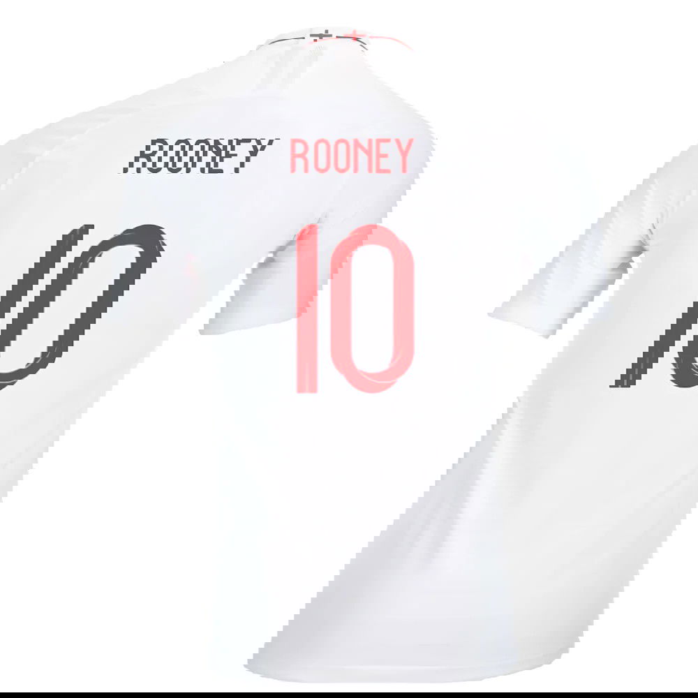 2018-2019 England Authentic Home Shirt (Rooney 10)