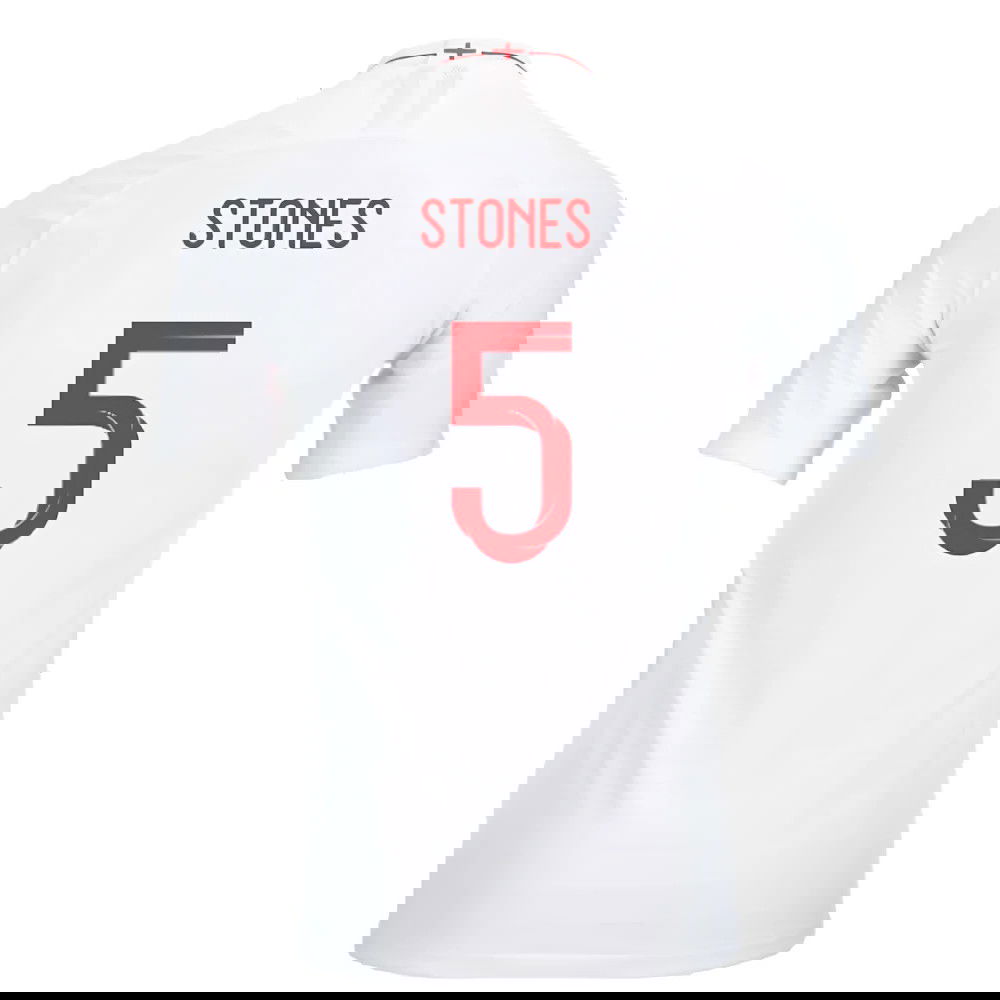 2018-2019 England Authentic Home Shirt (Stones 5)