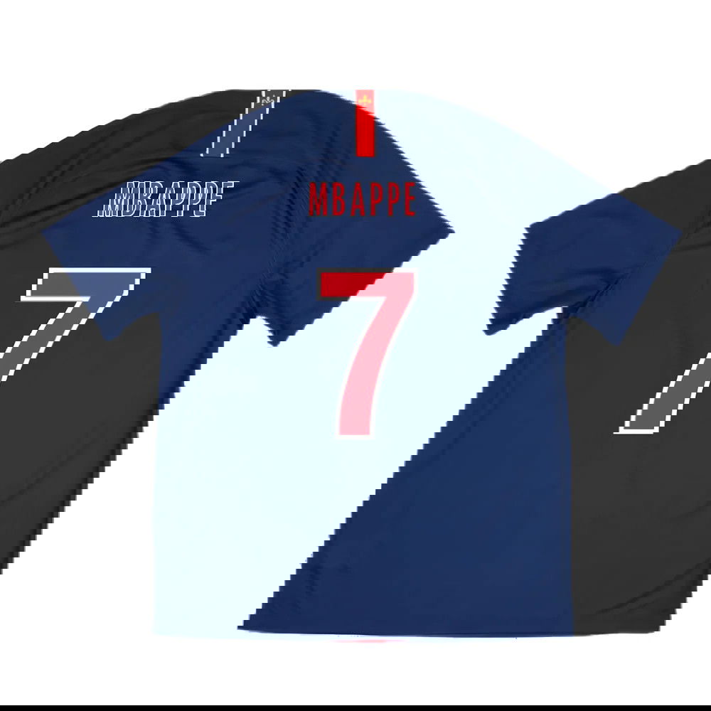 2018-2019 PSG Home Shirt (no sponsor) (Mbappe 7)