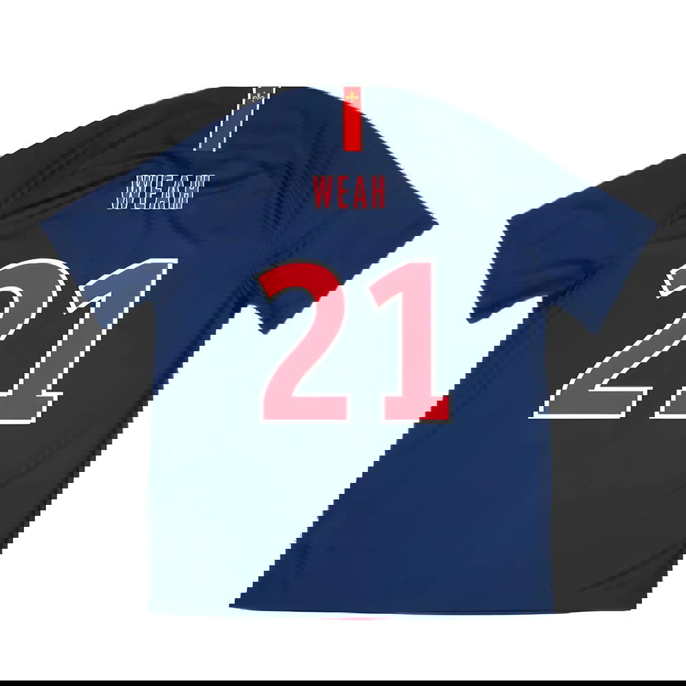 2018-2019 PSG Home Shirt (no sponsor) (Weah 21)