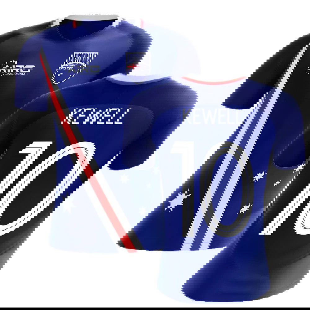 2025-2026 Australia Flag Away Concept Football Shirt (Kewell 10)
