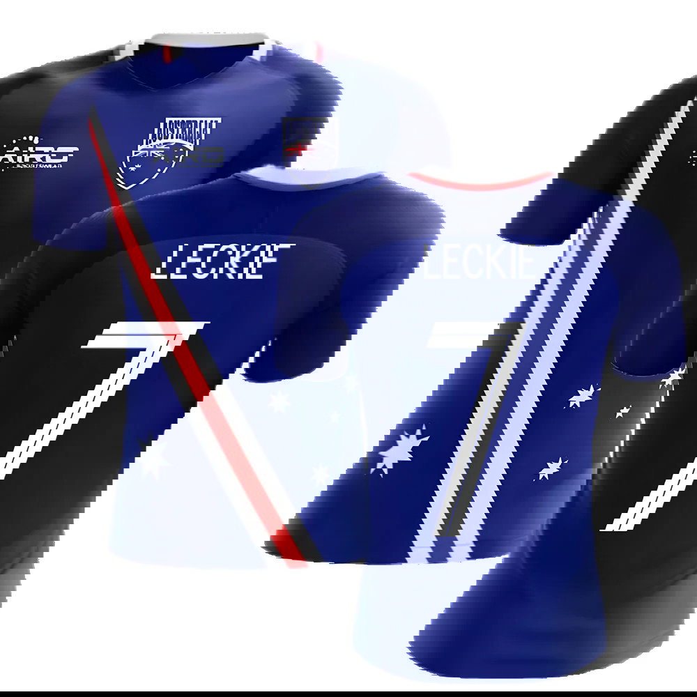 2025-2026 Australia Flag Away Concept Football Shirt (Leckie 7)