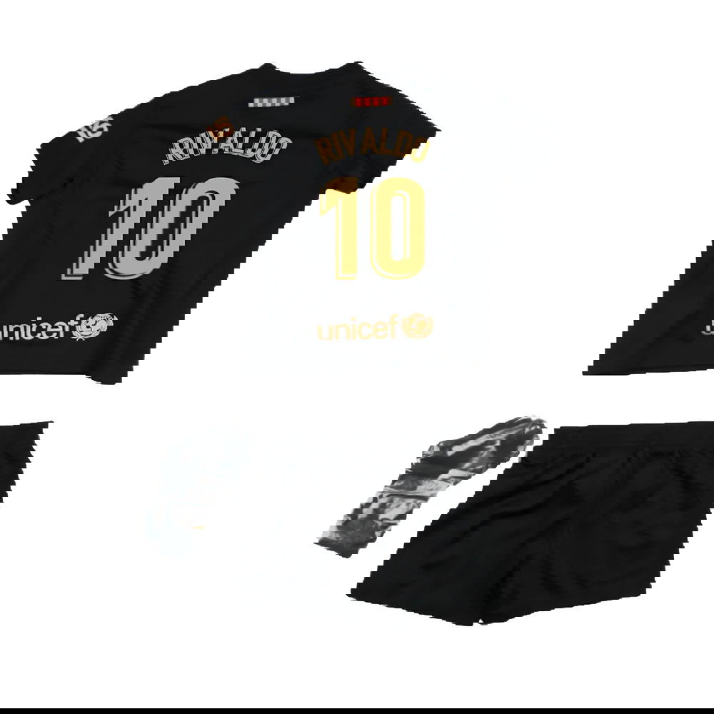 2020-2021 Barcelona Away Baby Kit (RIVALDO 10)