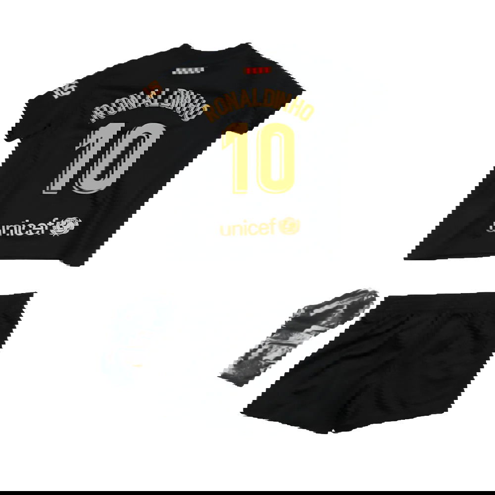 2020-2021 Barcelona Away Baby Kit (RONALDINHO 10)