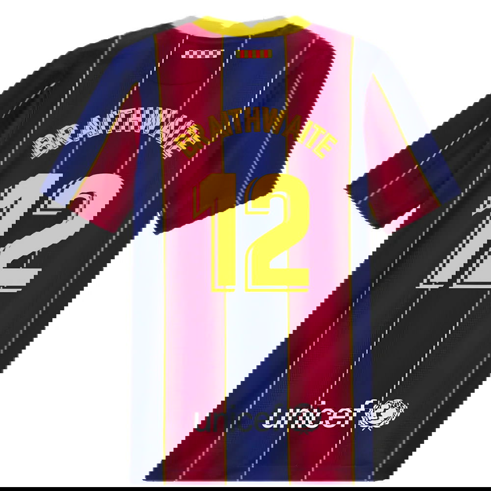 2020-2021 Barcelona Home Jersey (Kids) (BRAITHWAITE 12)