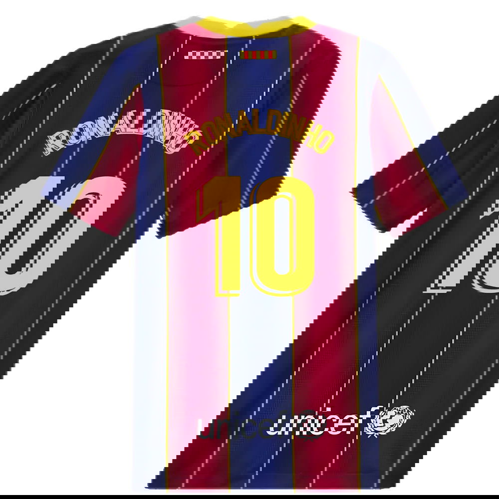 2020-2021 Barcelona Home Jersey (Kids) (RONALDINHO 10)