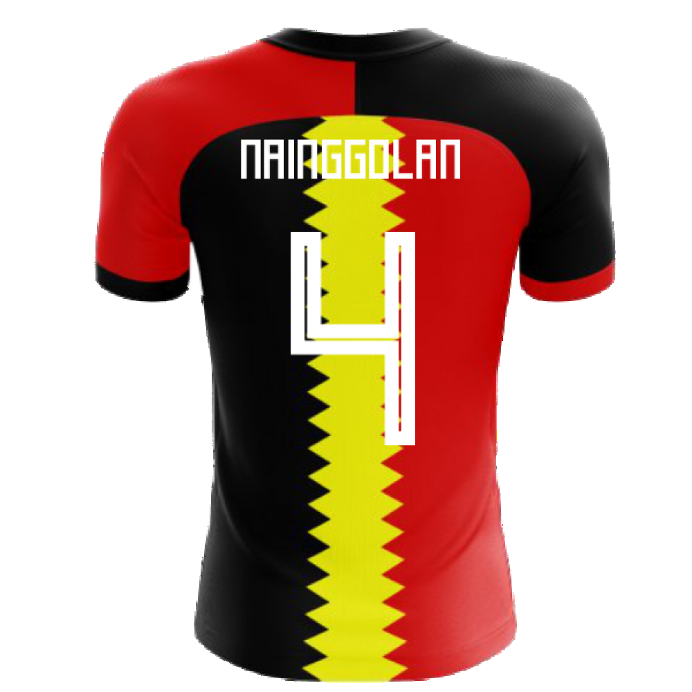 2025-2026 Belgium Flag Concept Football Shirt (Nainggolan 4) - Kids