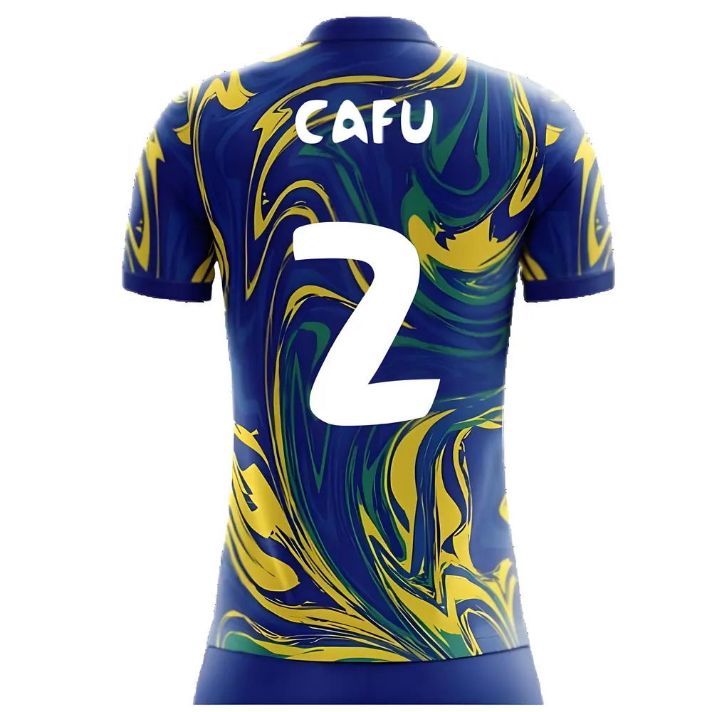 2025-2026 Brazil Away Concept Shirt (Cafu 2) - Kids