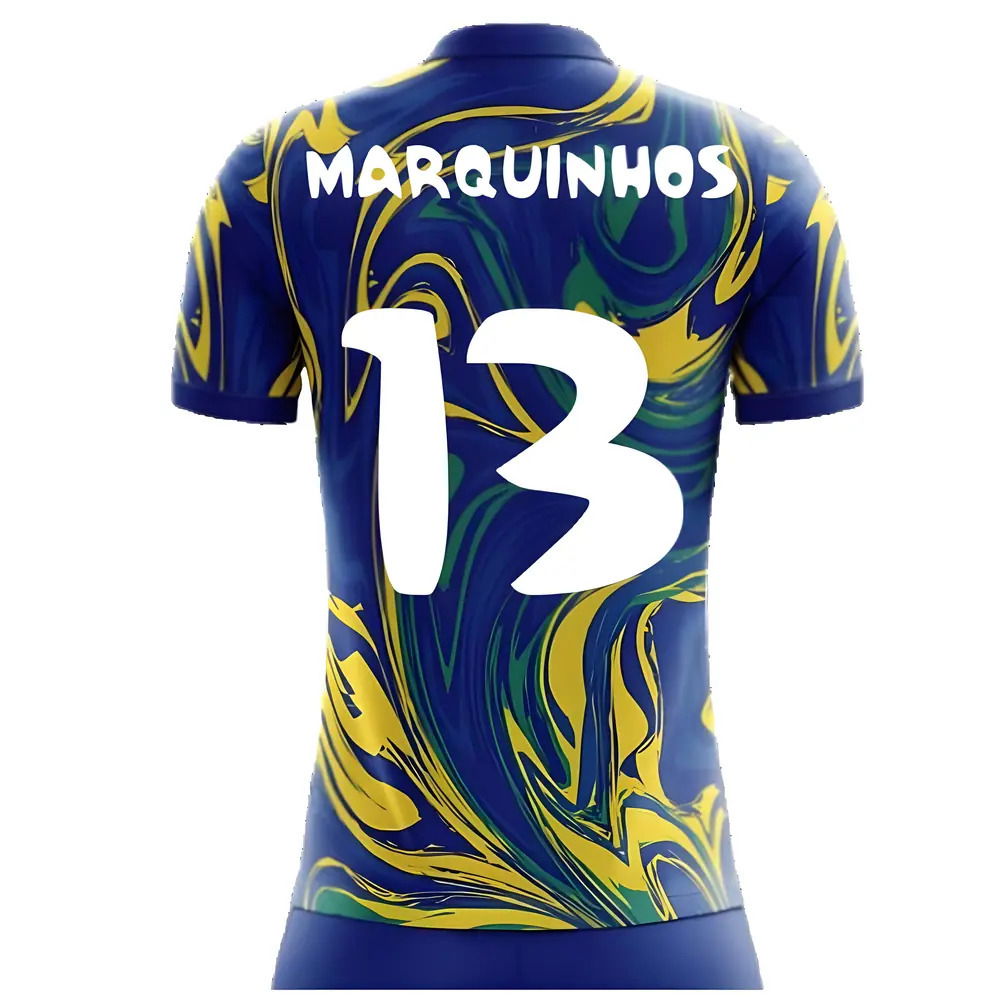 2025-2026 Brazil Away Concept Shirt (Marquinhos 13) - Kids