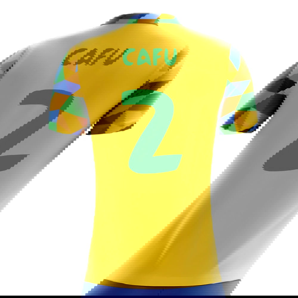 2025-2026 Brazil Home Concept Football Shirt (Cafu 2) - Kids