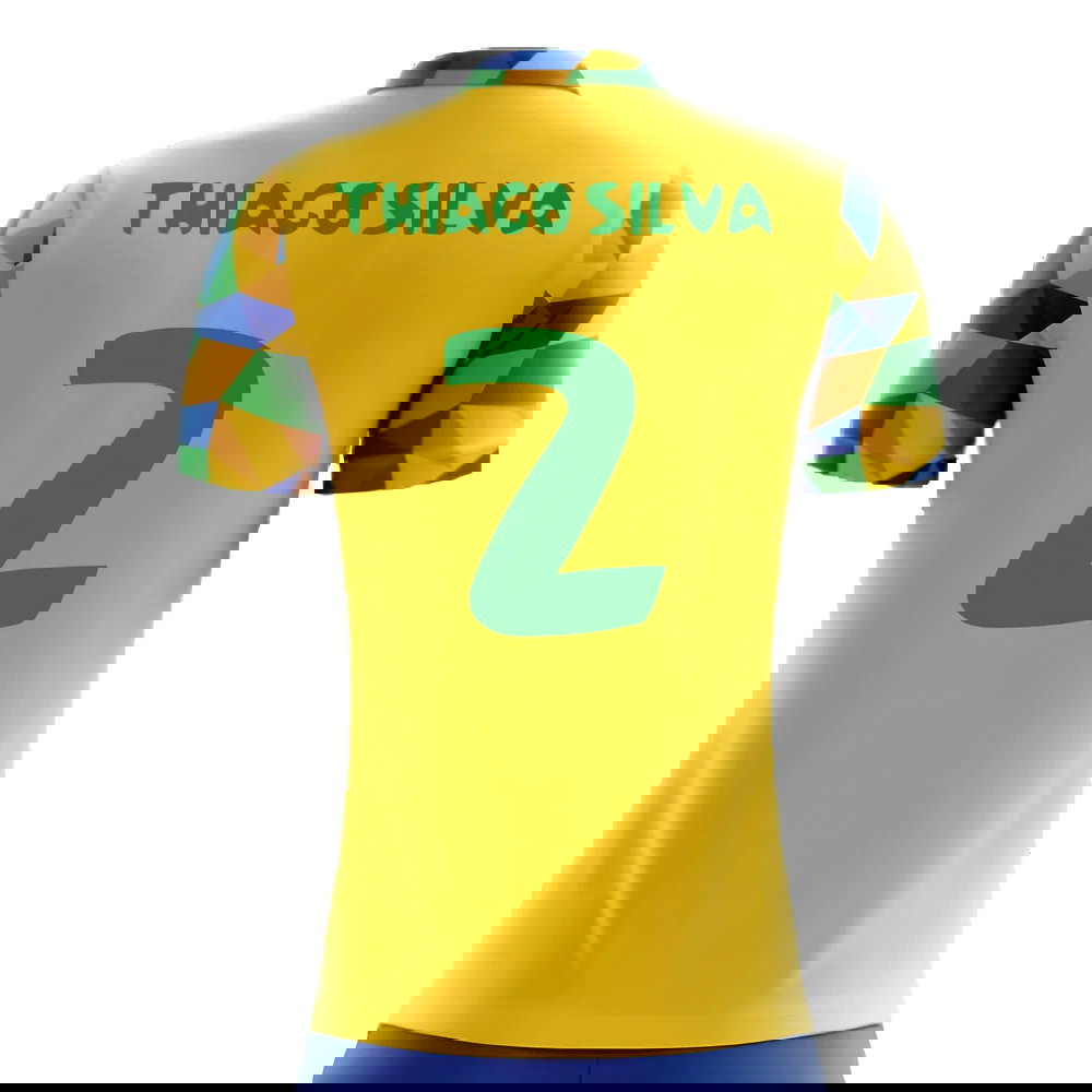 2025-2026 Brazil Home Concept Football Shirt (Thiago Silva 2)